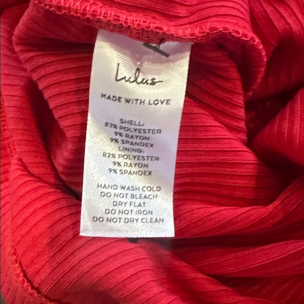 NWT! Lulus Make My Move Red Ribbed Twist-front Two-piece Midi Dress - Picture 14 of 16
